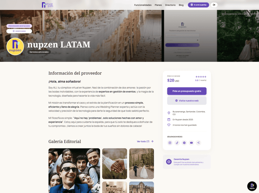 Vista previa del Portal de Proveedor y Clientes en computadora